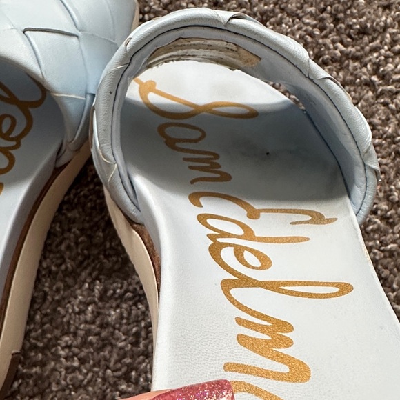 Sam Edelman Light Blue Woven Slide Sandals size 8 - Picture 13 of 13